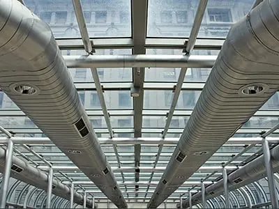 قنوات مجاري تهوية المباني