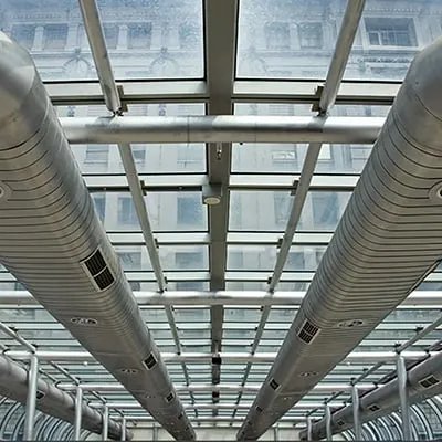 قنوات مجاري تهوية المباني