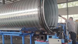 ماكينة تصنيع مجاري هواء حلزونية، DPCS-2-2000-ZY