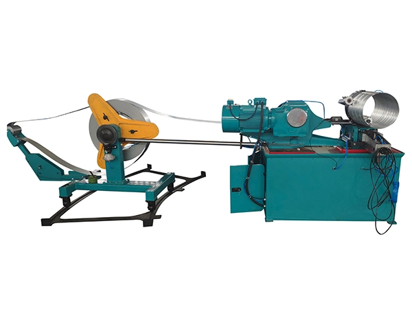 ماكينة تصنيع مجاري هواء حلزونية (مقسمة، قطر 1800 مم، سمك 1.2 مم)