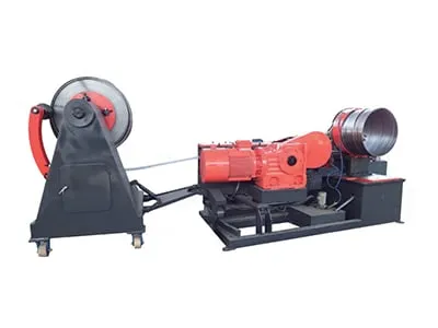 ماكينة تصنيع مجاري هواء حلزونية (مقسمة، قطر 1500 مم، سمك 3 مم)