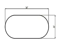 ماكينة تصنيع مجاري هواء بيضاوية