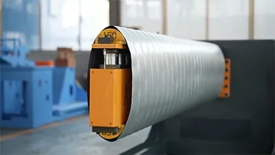 ماكينة تصنيع مجاري هواء بيضاوية